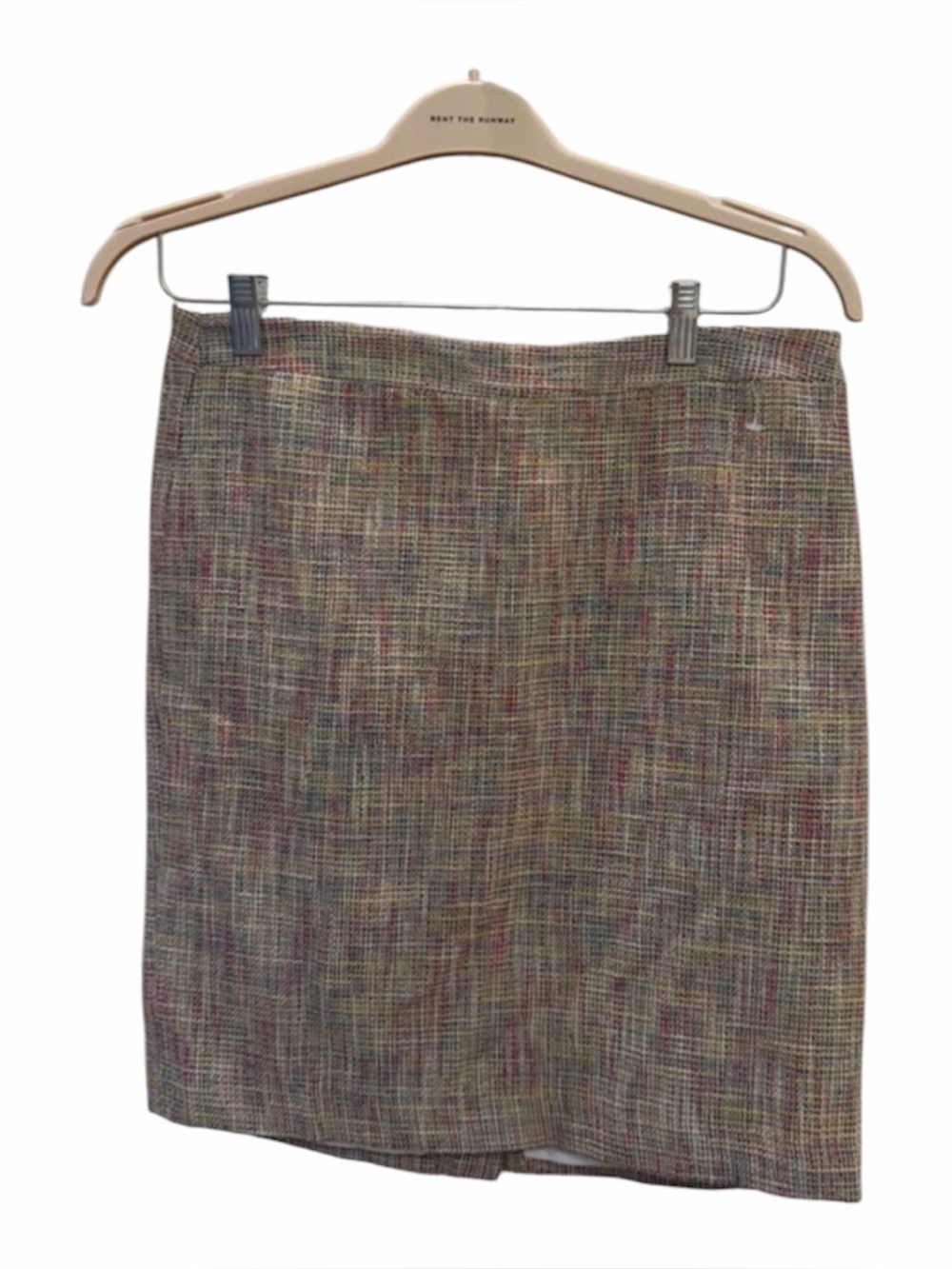 Loft Skirt Womens 10P Multicolor Pencil Mini Tweed Zipped Lined